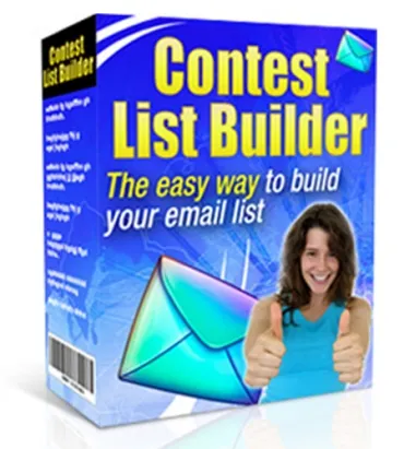 eCover representing Contest List Builder Software 2015  with Resell Rights