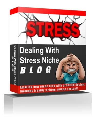 eCover representing Dealing With Stress Niche Blog  with Private Label Rights