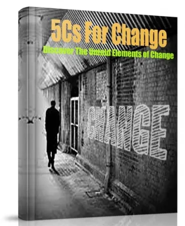 eCover representing 5Cs for Change eBooks & Reports with Master Resell Rights