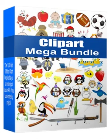 eCover representing Clipart Mega Bundle 2015  with Personal Use Rights