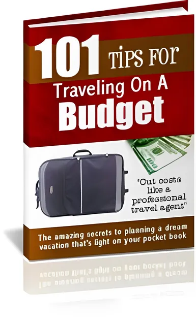 eCover representing 101 Tips For Traveling On A Budget! eBooks & Reports with Master Resell Rights