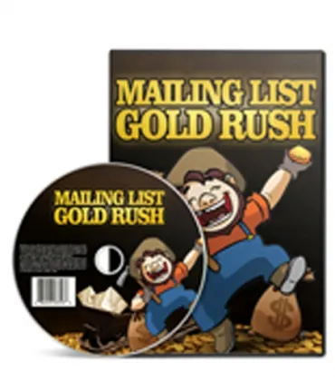 eCover representing Mailing List Gold Rush Videos, Tutorials & Courses with Personal Use Rights