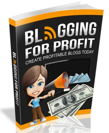 eCover representing Blogging For Profit 2015 eBooks & Reports with Master Resell Rights