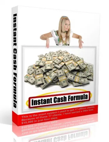eCover representing Instant Cash Formula eBooks & Reports with Master Resell Rights