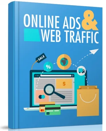 eCover representing Online Ads & Web Traffic eBooks & Reports with Resell Rights