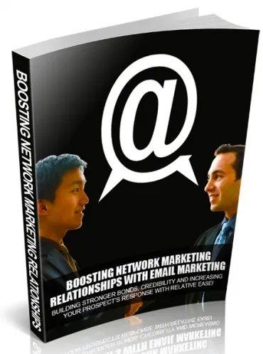 eCover representing Boosting Network Marketing Relationships eBooks & Reports with Master Resell Rights