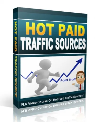 eCover representing Hot Paid Traffic Sources Videos, Tutorials & Courses with Private Label Rights