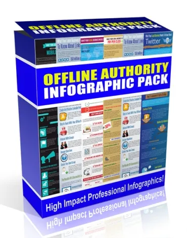 eCover representing Offline Authority Infographic Pack  with Personal Use Rights