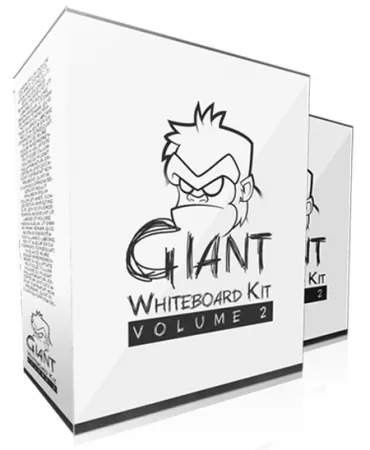 eCover representing Giant Whiteboard Kit V2 Videos, Tutorials & Courses with Personal Use Rights