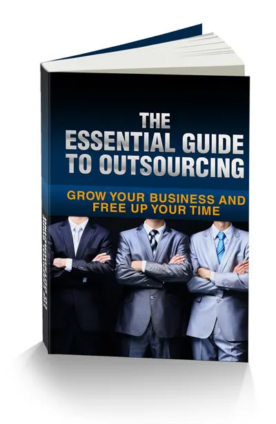 eCover representing The Essential Guide to Outsourcing eBooks & Reports with Resell Rights