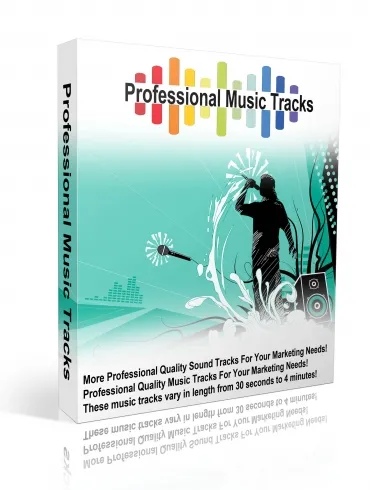 eCover representing Professional Music Tracks Audio & Music with Master Resell Rights