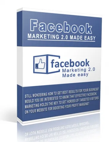eCover representing Facebook Marketing 2.0 Made Easy eBooks & Reports/Videos, Tutorials & Courses with Personal Use Rights