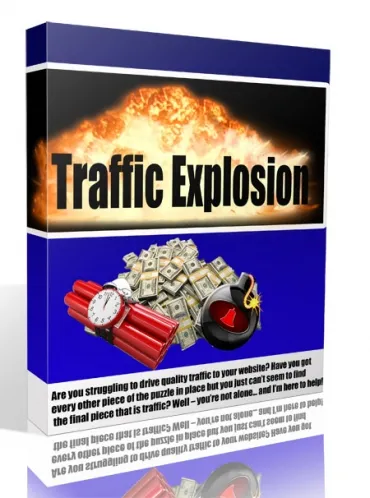eCover representing Traffic Explosion Videos, Tutorials & Courses with Master Resell Rights