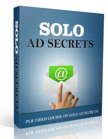 eCover representing Solo Ad Secrets Videos, Tutorials & Courses with Private Label Rights