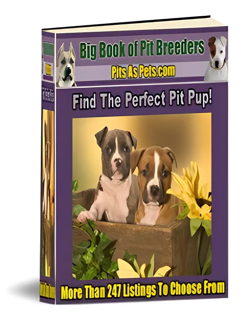 eCover representing Big Book of Pit Breeders eBooks & Reports with Master Resell Rights