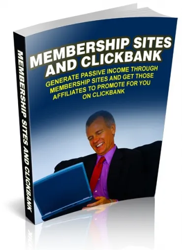 eCover representing Membership Sites and Clickbank eBooks & Reports with Master Resell Rights