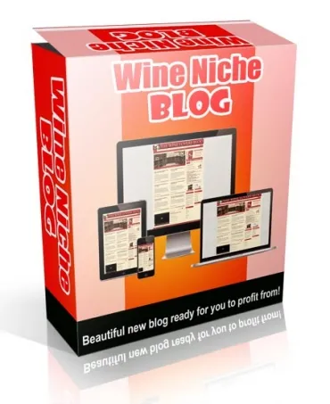 eCover representing Wine Niche Blog  with Private Label Rights