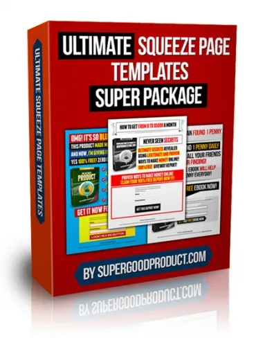 eCover representing Ultimate Squeeze Page Templates Super Package  with Personal Use Rights