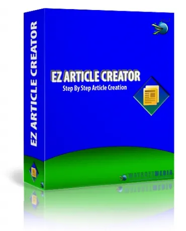 eCover representing EZ Article Creator  with Master Resell Rights