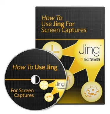 eCover representing How To Use Jing For Screen Captures Videos, Tutorials & Courses with Master Resell Rights