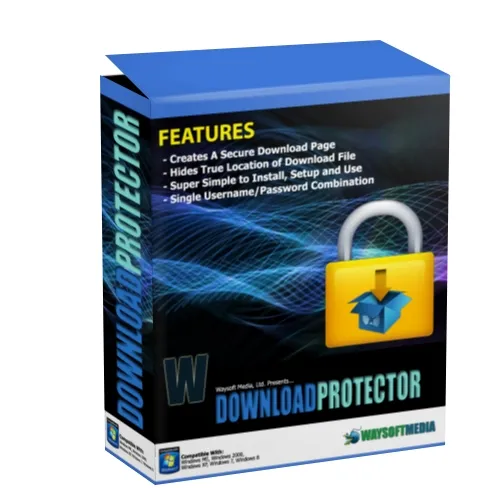 eCover representing Download Protector  with Master Resell Rights