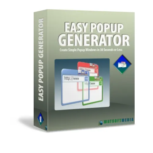 eCover representing Easy Popup Generator  with Master Resell Rights