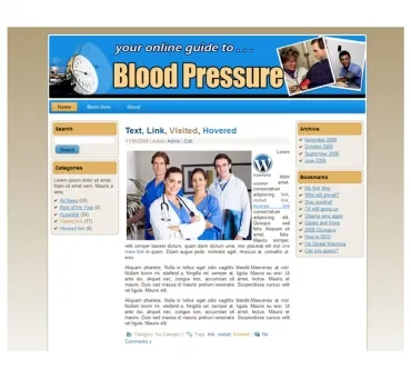 eCover representing Blood Pressure Templates  with Private Label Rights