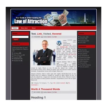 eCover representing Law Of Attraction Templates  with Private Label Rights