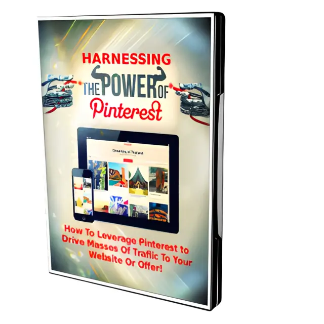 eCover representing Harnessing Pinterest eBooks & Reports with Personal Use Rights