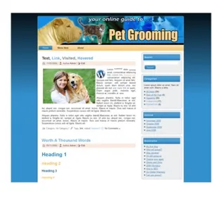 Pet Grooming Templates small