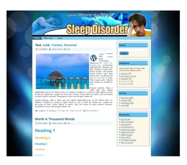 eCover representing Sleep Disorder Templates  with Private Label Rights