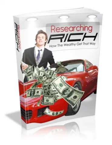 eCover representing Researching Rich eBooks & Reports with Master Resell Rights