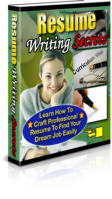 eCover representing Resume Writing Secrets eBooks & Reports with Private Label Rights