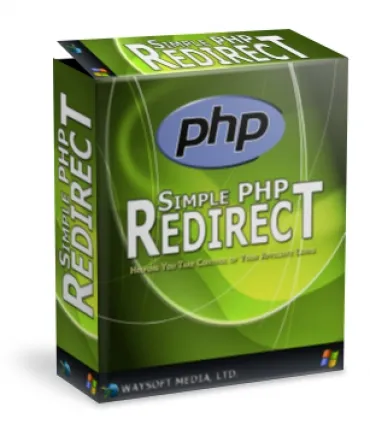 eCover representing Simple PHP Redirect Software & Scripts with Master Resell Rights