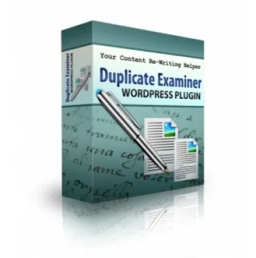 eCover representing Duplicate Examiner WordPress plugin  with Personal Use Rights