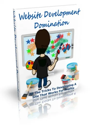 eCover representing Website Development Domination eBooks & Reports with Master Resell Rights