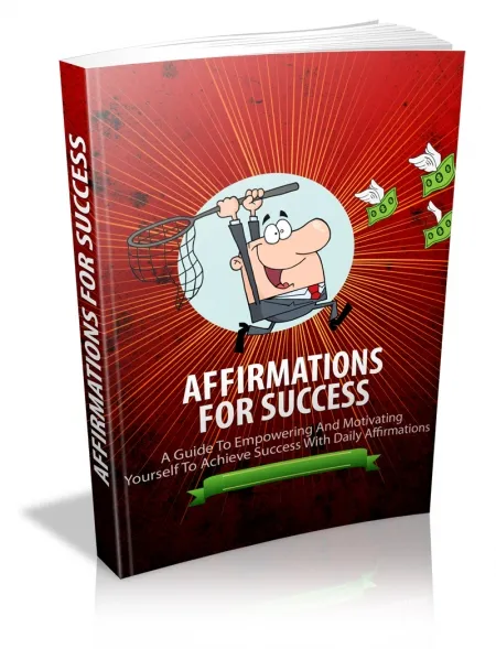 eCover representing Affirmations For Success eBooks & Reports with Master Resell Rights