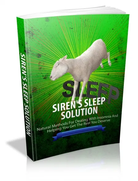 eCover representing Siren's Sleep Solution eBooks & Reports with Master Resell Rights