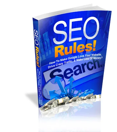eCover representing SEO Rules! eBooks & Reports with Master Resell Rights