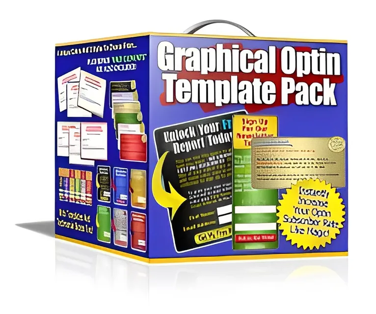 eCover representing Graphical Optin Template Pack  with Master Resell Rights