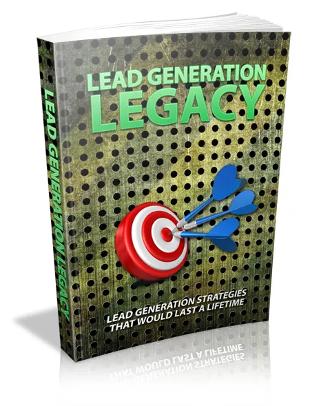 eCover representing Lead Generation Legacy eBooks & Reports with Master Resell Rights