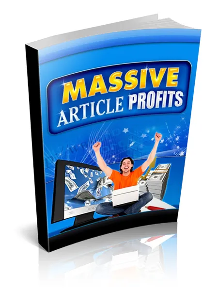 eCover representing Massive Article Profits eBooks & Reports with Master Resell Rights