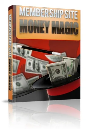 eCover representing Membership Site Money Magic eBooks & Reports with Master Resell Rights