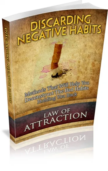eCover representing Discarding Negative Habits eBooks & Reports with Master Resell Rights