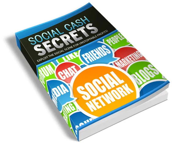 eCover representing Social Cash Secrets eBooks & Reports with Private Label Rights