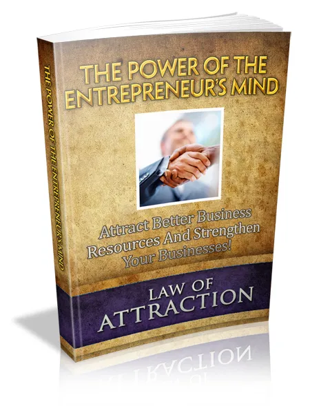 eCover representing The Power Of The Entrepreneur's Mind eBooks & Reports with Master Resell Rights