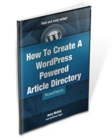 eCover representing How To Create A WordPress Powered Article Directory eBooks & Reports with Master Resell Rights