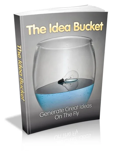 eCover representing The Idea Bucket eBooks & Reports with Master Resell Rights