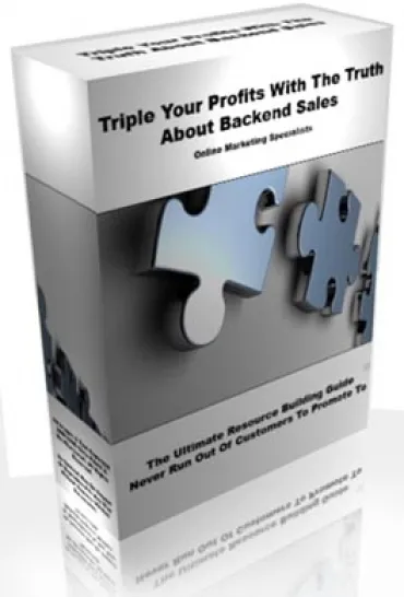 eCover representing Triple Your Profits With The Truth About Backend Sales eBooks & Reports with Private Label Rights