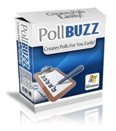 eCover representing Poll Buzz Videos, Tutorials & Courses with Master Resell Rights
